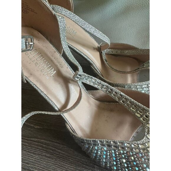 De Blossom Glitter Heels with Rhinestones – Size 10 - Picture 6 of 12